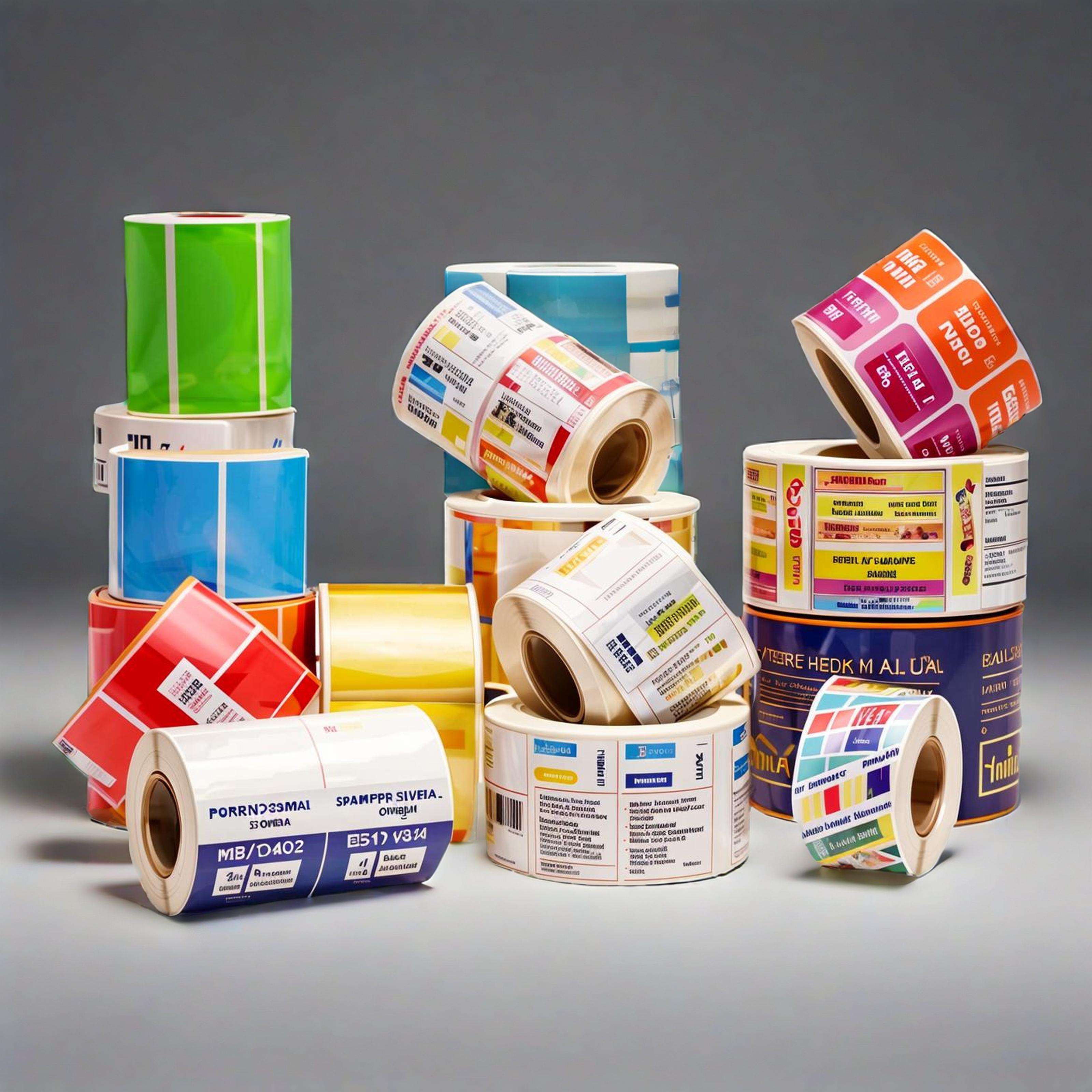 Custom Coated Paper Adhesive Label Sticker for Food and Daily Packaging Baide Brand From Jiangxi China
