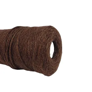 Factory Supply Durable Long-lasting Customized Chocolate Brown Jute Rope Jute Twine For Decoration