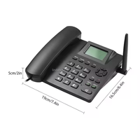Promotion : Téléphone Fixe de Bureau Numérique Rétro Multisim Filaire Noir pour Usage Professionnel