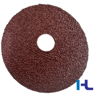 Disque abrasif en gros 5-7 pouces en oxyde d'aluminium rouge VSM, disque de polissage en fibre pour le meulage des métaux