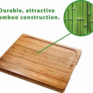Solid Eco-Friendly Olive Wood Rectangle Cutting <b>Board</b> 1.5 cm Thick Bamboo Kitchen Tool for Chopping Vegetables Fruits Pizza Home - Product Image 3
