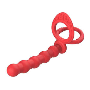 Produits sexuels pour adultes : Plug anal en silicone pour hommes et femmes, double anneau de blocage pour stimulation prostatique et anale - Product Image 1