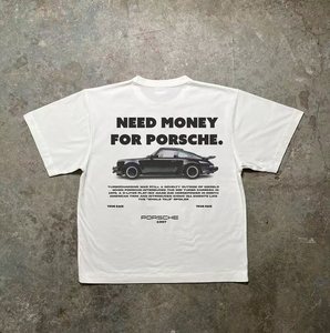 T-shirt Oversize Cropped da Uomo in Cotone Pesante 230 GSM con Spalle Cadenti, Vestibilità Ampia, Personalizzabile con Logo, OEM di Fabbrica - Product Image 3