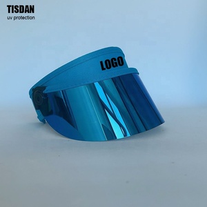 ที่บังแดดพลาสติกปรับได้สำหรับ UPF50ที่คาดผมเทนนิสพลังงานแสงอาทิตย์พร้อมชิ้นสำหรับการเดินทางกีฬางานปาร์ตี้ - Product Image 1