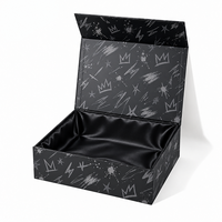 Boîte cadeau magnétique de luxe écologique, boîte d'emballage rigide pliable pour l'emballage de marques de mode et de beauté
