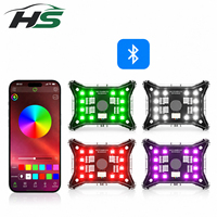 Kits d'éclairage LED RGBW haute puissance HSSH Patent 96W/192W/288W/384W avec contrôle par application, 2 pouces, pour camion tout-terrain, bateau, UTV, ATV, éclairage sous châssis