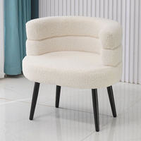 Chaise de salle à manger ergonomique populaire, moderne et confortable, avec éponge haute densité, laine, pieds en métal, imperméable, pour hôtel et loisirs