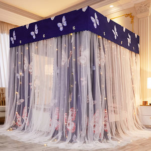 Mosquitero de Lujo Romántico para Cama <span class=keywords><strong>Doble</strong></span>, con Malla, Bordado, Encaje y Pliegues - Product Image 4