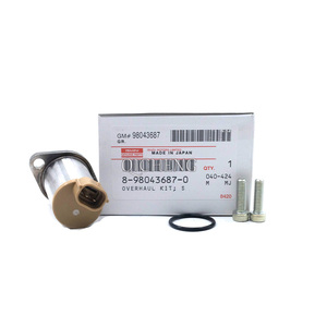 8-98043687-0 ZX200-3 ZX240-3 ZX200-5A ZX250-5A FVM FVZ NQR NPR 4HK1 เครื่องยนต์ 6HK1 อะไหล่เครื่องยนต์ ปั๊มแรงดันสูง โซลินอยด์วาล์ว - Product Image 1
