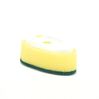 Joyplus HK Distributeur de savon écologique anti-rayures pour lave-vaisselle, ensemble brosse de cuisine et raclette avec 2 têtes de rechange et 2 accessoires de nettoyage