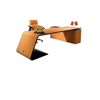 Bureau de travail en forme de L de luxe avec système de rangement modulaire, centre d'innovation, espace de travail exécutif