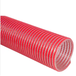Manguera de succión de alta resistencia Manguera de descarga corrugada de succión de tubo de plástico espiral flexible reforzada con PVC - Product Image 1