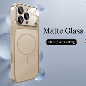 Coque en verre nano mat AG pour <span class=keywords><strong>Apple</strong></span> <span class=keywords><strong>iPhone</strong></span> 17 <span class=keywords><strong>Pro</strong></span> Max Air 16 15 <span class=keywords><strong>14</strong></span> 13 <span class=keywords><strong>Pro</strong></span> Max Charge sans fil Couverture rigide magnétique 17 <span class=keywords><strong>Pro</strong></span> MAX Capa - Product Image 6