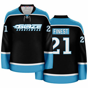 Оптовая продажа, сшитые спортивные футболки для хоккея с шайбой, на заказ, винтажные хоккейные майки - Product Image 3