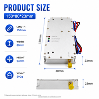 Módulo PA GaN de 100W Personalizado, 5700-5900MHz, Sistema de Defensa RF Anti-UAV FPV, Amplificador de Bajo Ruido y Alta Ganancia, Carcasa de Aleación de Aluminio
