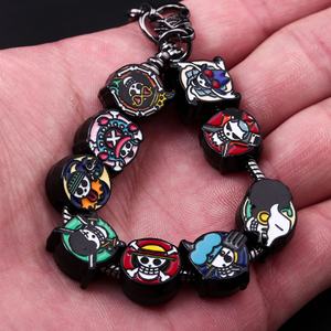 Bracelet de bricolage en gros Anime une pièce Lufei Solon <span class=keywords><strong>chapeau</strong></span> de paille <span class=keywords><strong>Pirate</strong></span> groupe membre métal bricolage Bracelet de perles - Product Image 2