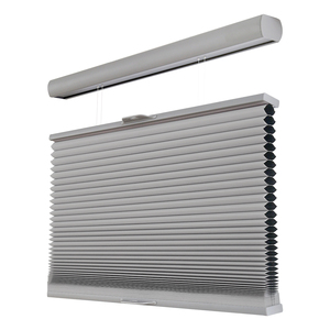 Cortinas enrollables de oficina de estilo francés Blackout Honeycomb Blind Skylight Motorized Slide Track Woven Technics Shading Box Package - Product Image 1