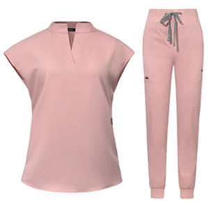 Conjuntos de Uniformes Médicos Elásticos de Manga Corta Unisex, Modelo Jinteng 42051, para Uso en Hospitales, Salones de Belleza y Quirófanos, Disponibles en Stock - Product Image 3