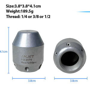 <span class=keywords><strong>Buse</strong></span> rotative pour nettoyeur de canalisation 1/4 3/8 NPT, <span class=keywords><strong>buse</strong></span> pour nettoyeur de canalisation, débit applicable 20-70 lpm pour déboucher les canalisations - Product Image 3