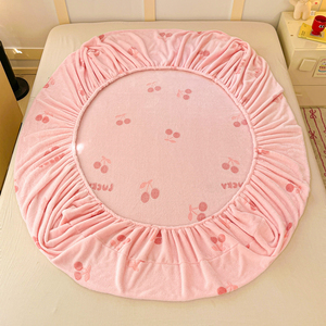 Ensemble de draps-housses 3 pièces Pink World Series, <span class=keywords><strong>housse</strong></span> de <span class=keywords><strong>matelas</strong></span> respirante et douce pour chambre de fille - Product Image 5