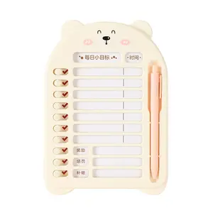 Hot Selling Daily Habit Development Plan Management Checklist Reward Card Educational Toys Schedule For Kids