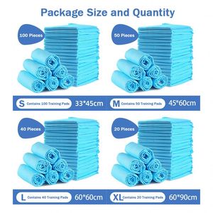 Vente en gros usine de produits jetables pour animaux de compagnie imprimés sur mesure : Tapis absorbants pour chien au charbon de bambou anti-odeur et Tapis d'apprentissage pour chiots - Product Image 6