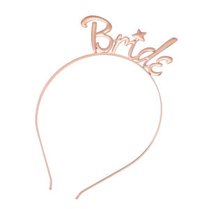 Startparty Wedding Accessories <strong>Bachelorette</strong> <strong>Party</strong> Supplies Gold Bride Diamond Crown Rhinestone Tiara - Product Image 3