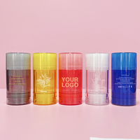 Bâton déodorant rond en Gel rose vide, 30ml, 50ml, 75ml, 15g, Tube torsadé, emballage de remplissage inférieur, bâton déodorant en cire pour cheveux