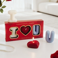 Großhandel Handgefertigte Kreative Valentinstag Hochzeitskerzen-Set Geschenk Raumduft Dekoration Party-Gastgeschenk Maßgeschneiderte Duftkerze