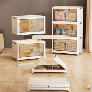 8099 Pinyaoo empilable 4 couches jouet bandes dessinées bacs de rangement boîte pliable armoire de rangement pliante - Product Image 5