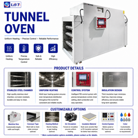 Four tunnel industriel pour circuits imprimés et matériaux électroniques, faible température de surface sur la couvercle du four, installation sur site à l'étranger