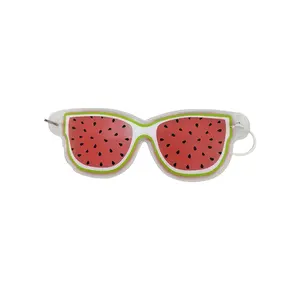 Logo personalizzato maschera per gli occhi riutilizzabile modello di frutta Gel di ghiaccio Pad per il gonfiore di compressione caldo e freddo