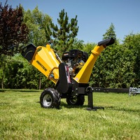AUSTTER Fabriqué en Chine Broyeur à démarrage électrique ATV remorquable 420cc Ducar /B & S/Loncin Gaz 15HP Broyeur de bois de jardin Déchiqueteuse à bois