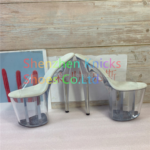 <span class=keywords><strong>Chaussures</strong></span> de danse d'été <span class=keywords><strong>transparentes</strong></span> à plateforme, style sexy, 8 pouces-20 cm, à enfiler, à bout ouvert, imperméables, modèle Crystal - Product Image 2