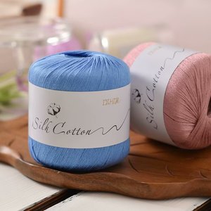 Fil fantaisie en coton mélangé résistant pour le crochet et le tricot à la main, motifs teints, fournisseur - Product Image 3