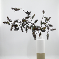 Plante artificielle de haute qualité de 110 cm, Setaria Viridis et cône de pin, effet toucher réel, pour la décoration de mariage, de maison et de fête
