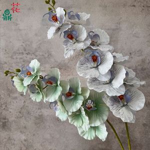 Orquídea Phalaenopsis Artificial Hua Ding de 9 Cabezas, de Goma Suave, para Decoración del Hogar, Bodas y Arreglos Florales - Product Image 4