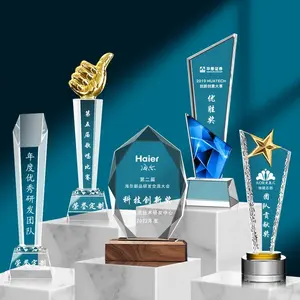 Honor of Crystal, лидер продаж, несколько стилей, Индивидуальные Пустые Хрустальные трофеи для сувенирного подарка