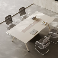 Nouvelle table de conférence de style exécutif moderne, en bois, pour réunions