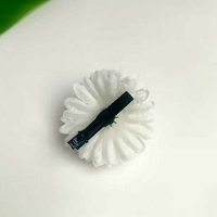 Pince à cheveux traditionnelle indienne en soie artificielle avec fleur de jasmin, style Mala, pour festivals et cérémonies