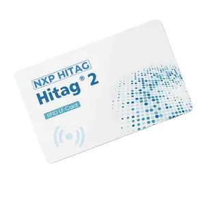 批发库存125千赫可打印塑料NFC卡CR80 Hitag 2芯片射频识别空白卡门禁卡