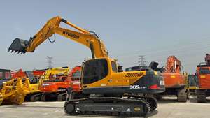 Excavadora hidráulica de orugas con motor diésel modelo 305 de 30 toneladas Hyundai 2022 de segunda mano con bomba de motor de caja de cambios - Product Image 5