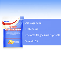 Poudre d'électrolytes de magnésium apaisante en marque blanche OEM pour adultes : Soulagement du stress, soutien immunitaire et nutrition sportive énergétique