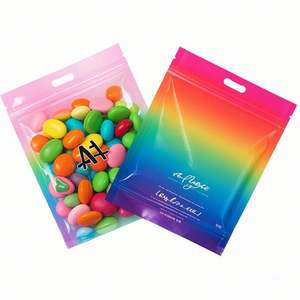 Custom Mylar Resealable Snack Ziplock Bag 3.5G/7G/1Lb Moisture and Smell Proof Three Side Seal Package for <b>Pet</b> <b>Food</b> - Product Image 1