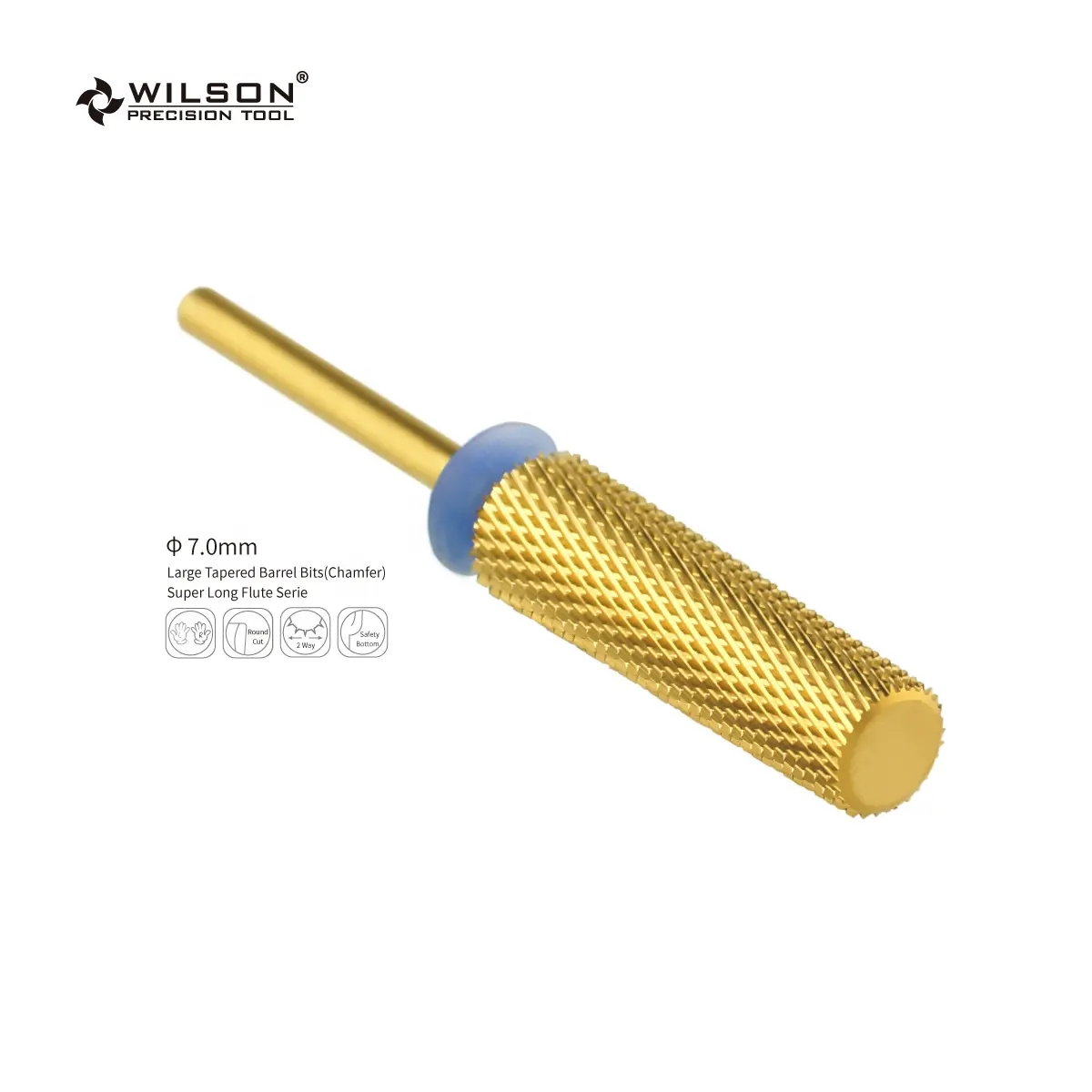 Large Tapered Barrel Bits  Chamfer  - Super Long Flute Serie TiN Coating New Style nail drill bit Popular drill bit nail