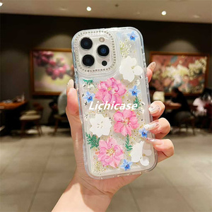 Lichicase không trượt linh hoạt TPU trong suốt cạnh di động ACCESSORIZE cho Redmi <span class=keywords><strong>Note</strong></span> 14 14pro 14proplus lấp lánh điện thoại Bìa - Product Image 4