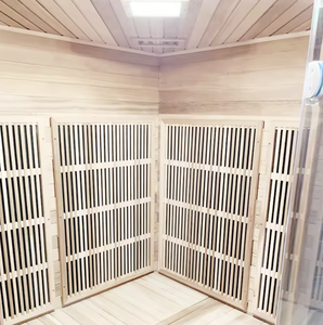 Sauna de Infrarrojos Lejanos de Alto Rendimiento para Mejorar la Circulación, Sauna de Madera Sólida para 3-4 Personas, Interior, para Rejuvenecer y Revitalizar - Product Image 5