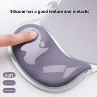 Repose-poignet pour souris en silicone transparent antidérapant, support de poignet minimaliste dégradé pour tapis de souris transfrontalier