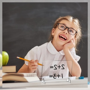 Paquete de 3 Pizarras Acrílicas de Borrado en Seco y Marcadores, Alternativa al Vidrio, Tableta Transparente para Notas, Pizarra Blanca Pequeña de Escritorio para la Escuela y la Oficina - Product Image 6