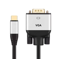 Xput USB-C Typ-C Stecker auf VGA Stecker Adapterkabel 1080P 60Hz HD-Video-Verbindungskabel für MacBook Pro Laptop Monitor Projektor
